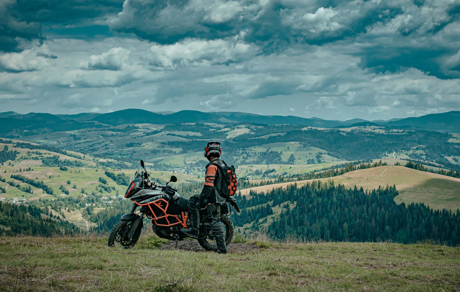 A Dual-sport motorcycle motorcycle